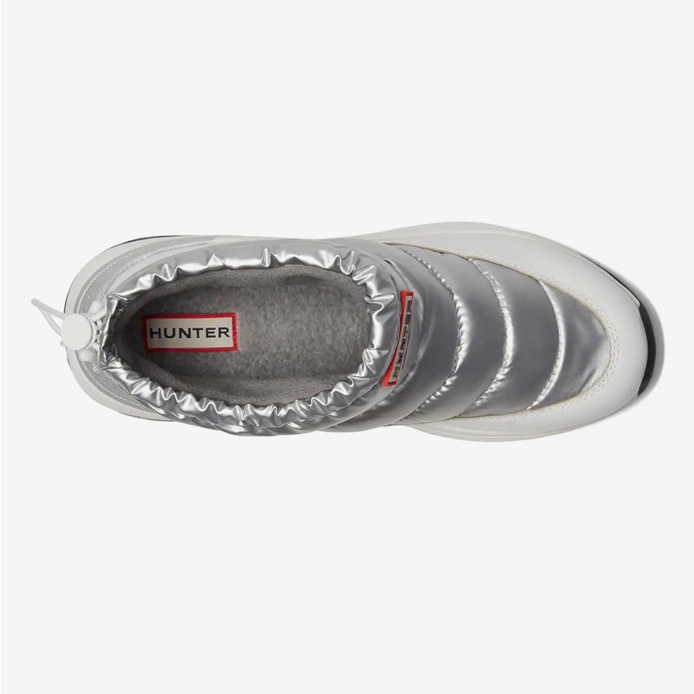 HUNTER WomenAnne Insulated Waterproof Snow Booties SILVER size 6 US NEW - Picture 4 of 16